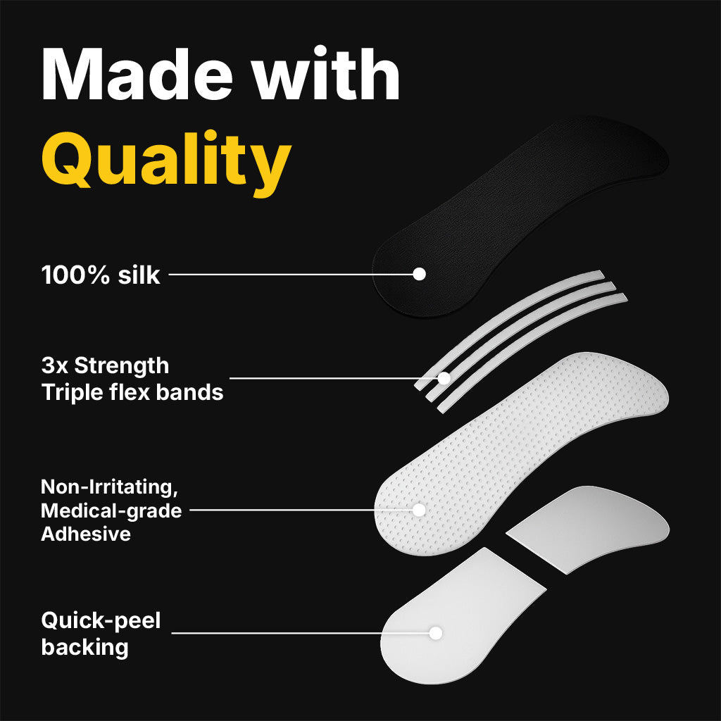 Diagram explaining how nasal strips work